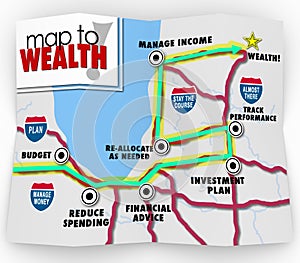 Map to Wealth Financial Advice Saving Making Money Income