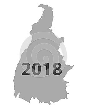 Map of Tocantins 2018