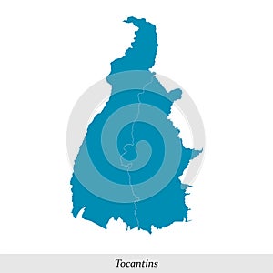 map of Tocantins is a state of Brazil with mesoregions