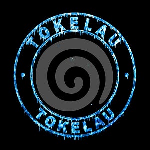 Map of Tokelau Water concept