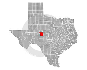 Map of Tom Green in Texas