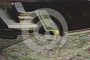 Map travel planner around the world.