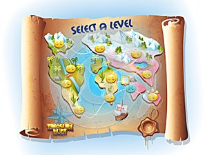 Map of treasure hunting