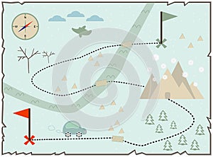 Map of treasure island