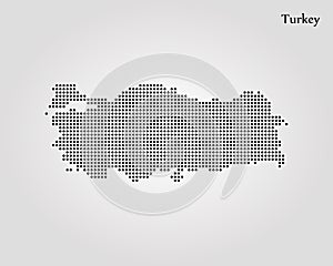 Map of Turkey. Vector illustration. World map