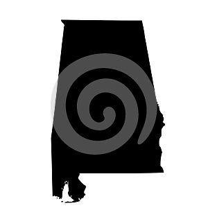 Map of the U.S. state Alabama