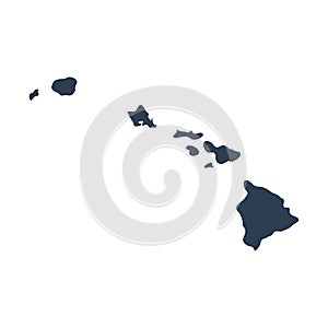 Map of the U.S. state Hawaii