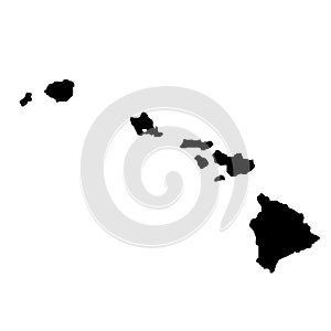 Map of the U.S. state Hawaii