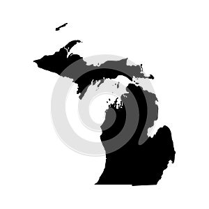 Map of the U.S. state of Michigan