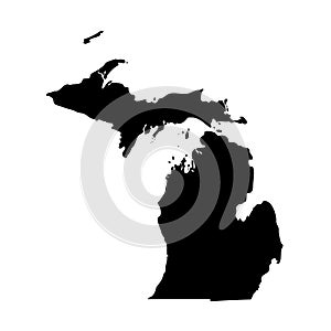 Map of the U.S. state Michigan