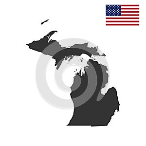 Map of the U.S. state of Michigan