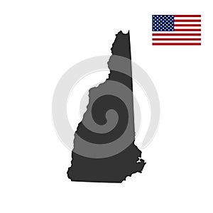 Map of the U.S. state of New Hampshire