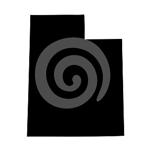 Map of the U.S. state Utah