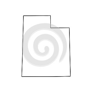 Map of the U.S. state of Utah