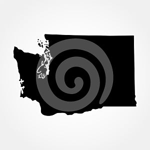 Map of the U.S. state of Washington
