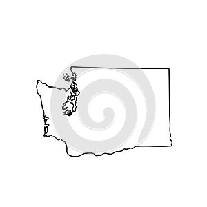 Map of the U.S. state of Washington