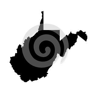 Map of the U.S. state West Virginia