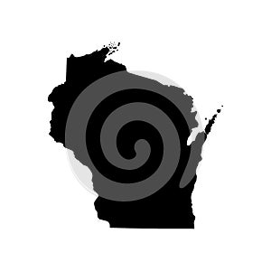 Map of the U.S. state of Wisconsin