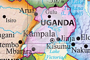 Map of Uganda