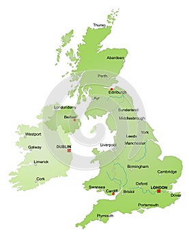 Map of United Kingdom