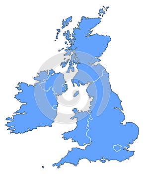 Map of United Kingdom photo