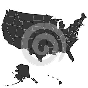 Map of the United States of America