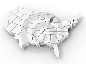 Map of USA photo