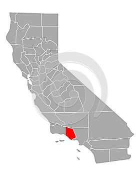 Map of Ventura in California