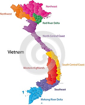 Map of Vietnam photo