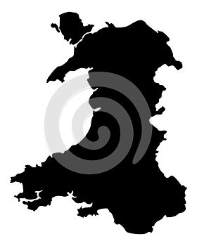 Map of Wales photo