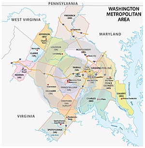 Map of Washington DC Metropolitan Area is the metropolitan area based in Washington DC