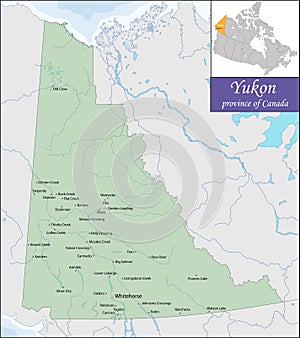 Map of Yukon