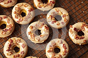 Maple Bacon Pumpkin Donuts