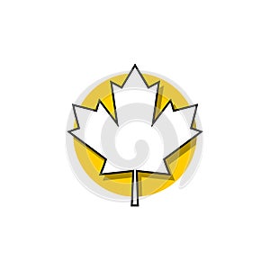 Maple leaf Canada symbol, icon, logo design