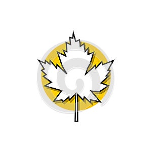 Maple leaf Canada symbol, icon, logo design