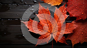 Maple leaf desktop wallpaper in autumn.