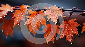 Maple leaf desktop wallpaper in autumn.