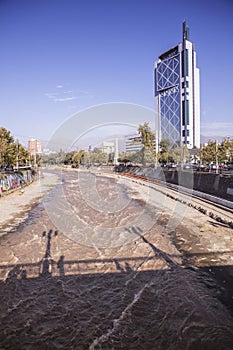 Mapocho River, Santiago de Chile photo