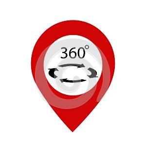Mapping pins icon vector