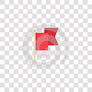maps and flags icon sign and symbol. maps and flags color icon for website design and mobile app development. Simple Element from