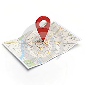 Maps Location isolated on white background