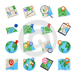 Maps & Navigation Icons - Set 1