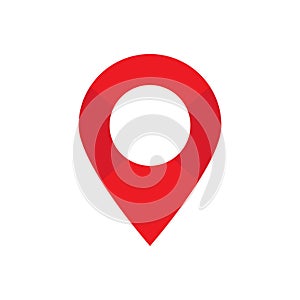 Maps pin. Location map icon.