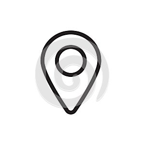 Maps pin. Location map icon.