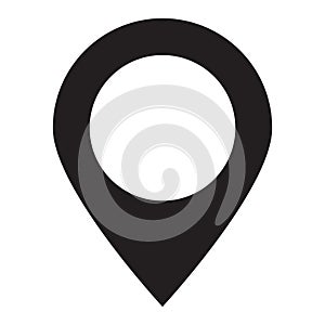 Maps pin. Location map icon. Location pin. Pin icon.