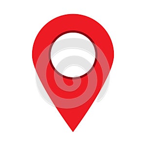 Maps pin. Location map icon. Location pin. Pin icon vector.