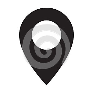Maps pin. Location map icon. Location pin. Pin icon vector.