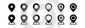 Maps pin. Location map icon. Modern map markers. location pin sign.