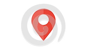 Maps pin. Location map icon photo