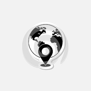 Maps web sticker icon